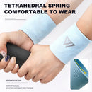 Muñequera deportiva transpirable que absorbe el sudor para hombre y mujer, muñequera ligera para baloncesto, voleibol y Fitness, 1/2 Uds.
