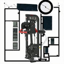 Equipo de gimnasio de grado comercial de alta resistencia, máquina de press de hombros sentado para ejercicio en interiores y entrenamiento de musculación.