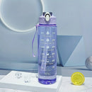 Instinct Blue – Botella Agua 750ml con Pajita | Motivacional | Niñas Deporte y Viaje