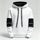 Instinct Blue – Sudadera con Capucha Hombre | Negro y Blanco | Fitness y Jogging