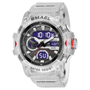 SMAEL-relojes deportivos a prueba de agua, cronómetro, reloj despertador, relojes de pulsera de cuarzo, moda joven, envío directo, 8086