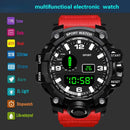 Reloj deportivo para hombre, relojes digitales LED, reloj militar multifunción, Esfera Grande, reloj electrónico de Fitness resistente al agua para hombre