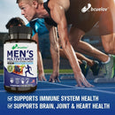 Suplemento multivitamínico multimineral para hombres Vitamina ABCDEK Magnesio Calcio Zinc para reponer energía y promover la salud general