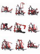 Equipo de fuerza de gimnasio para empujar el pecho y entrenamiento de espalda alta y dispositivo de postura tumbada, flexión de piernas multifuncional comercial